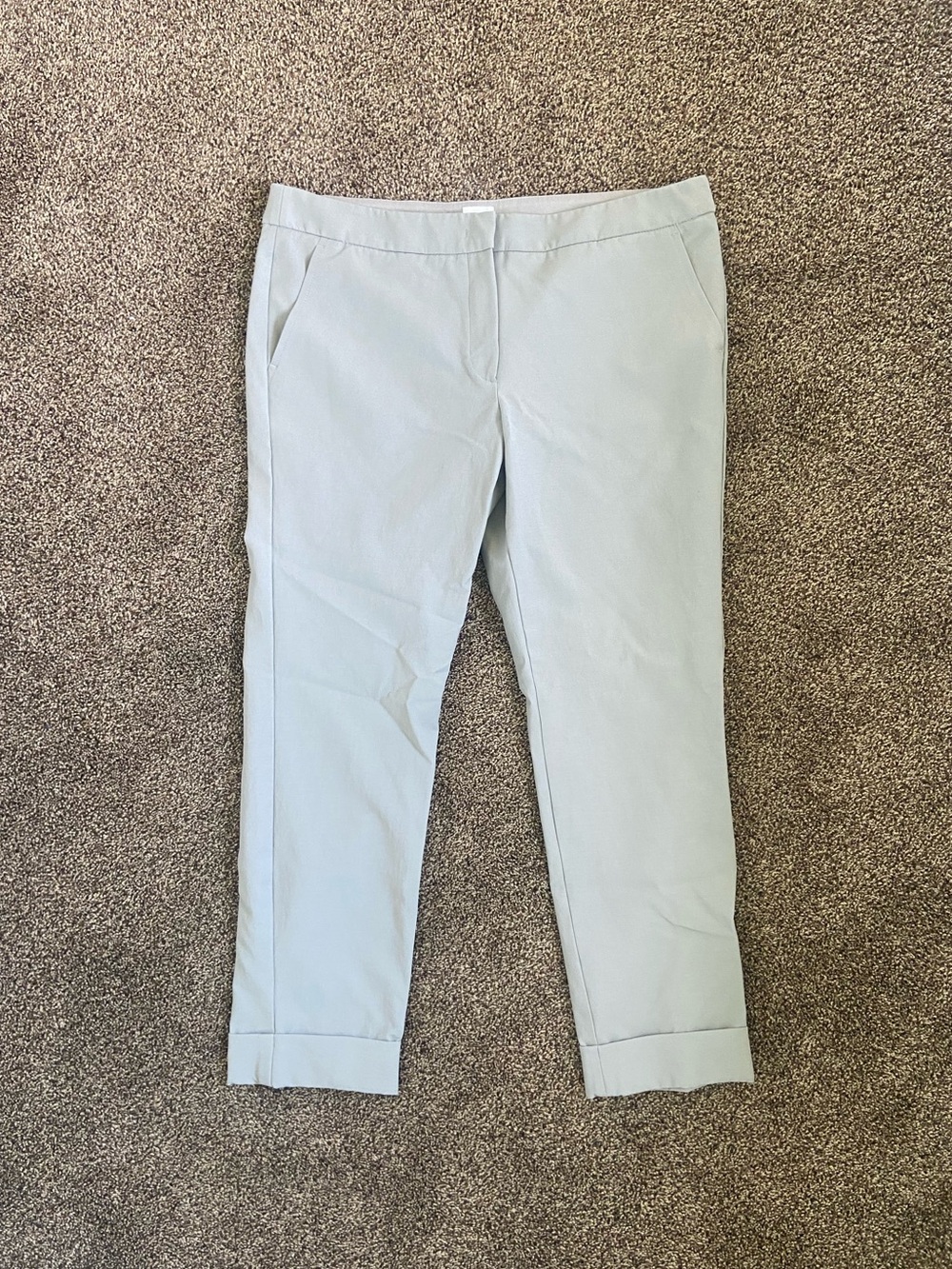 ARMANI Light Grey Straight Trouser Size 12